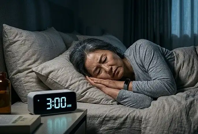 새벽까지 잠못자는 여성